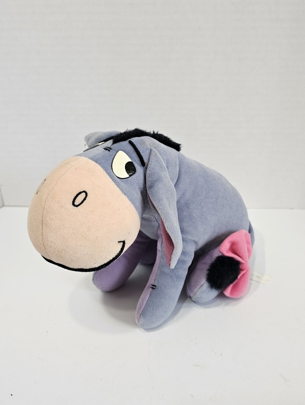 Vtg 90's Disney Eeyore Plush With Bow Tail, Fisher Price